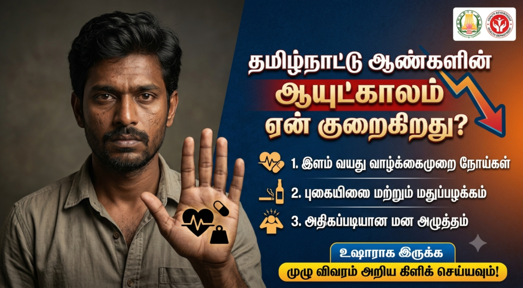 இளம் வயதிலேயே பறிபோகும் உயிர்கள்; தமிழ்நாட்டு ஆண்களுக்கு என்ன ஆச்சு? பகீர் பின்னணி!