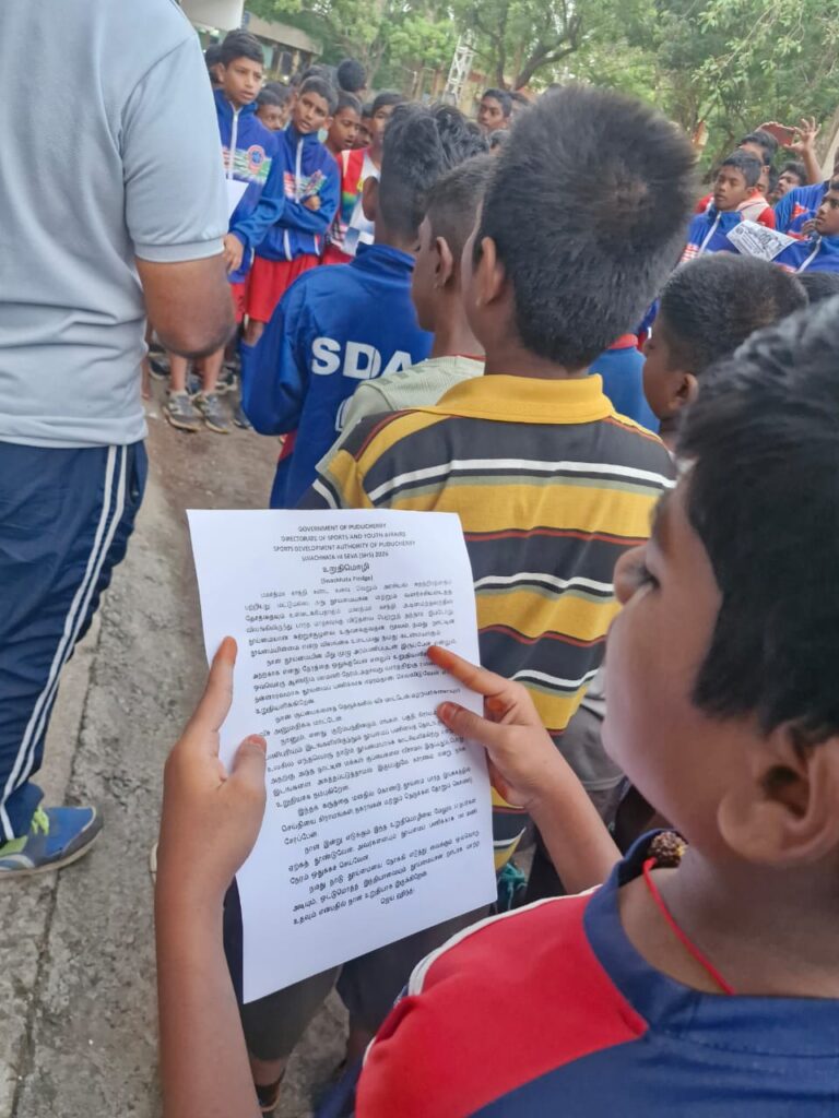 தூய்மையின் மீது முழு அர்ப்பணிப்புடன் இருப்பேன் - பள்ளி மற்றும் விளையாட்டுத்துறை மாணவர்கள் உறுதிமொழி