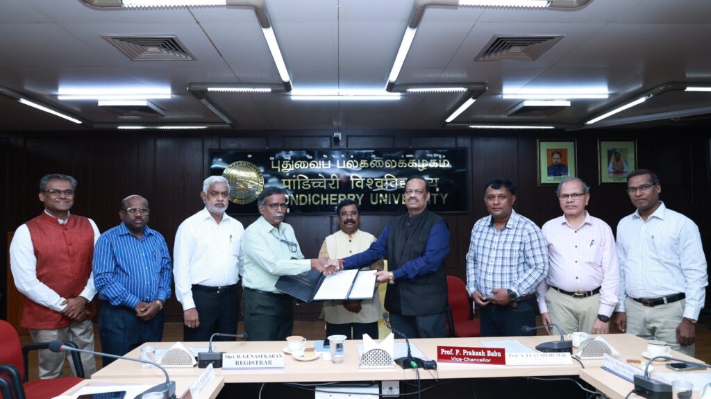 புதுவைப் பல்கலைக்கழகம் மற்றும் என்.ஐ.டி நாகாலாந்து இடையே புரிந்துணர்வு ஒப்பந்தம் கையெழுத்தானது