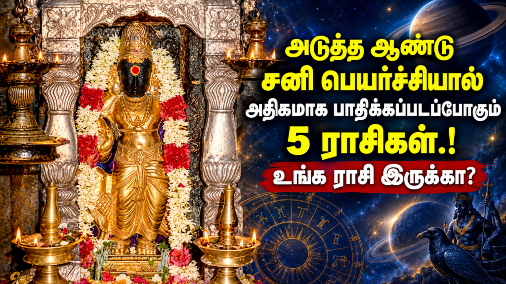Sani Peyarchi 2027: அடுத்த ஆண்டு சனி பெயர்ச்சியால் அதிகமாக பாதிக்கப்படப்போகும் 5 ராசிகள்.! உங்க ராசி இருக்கா?
