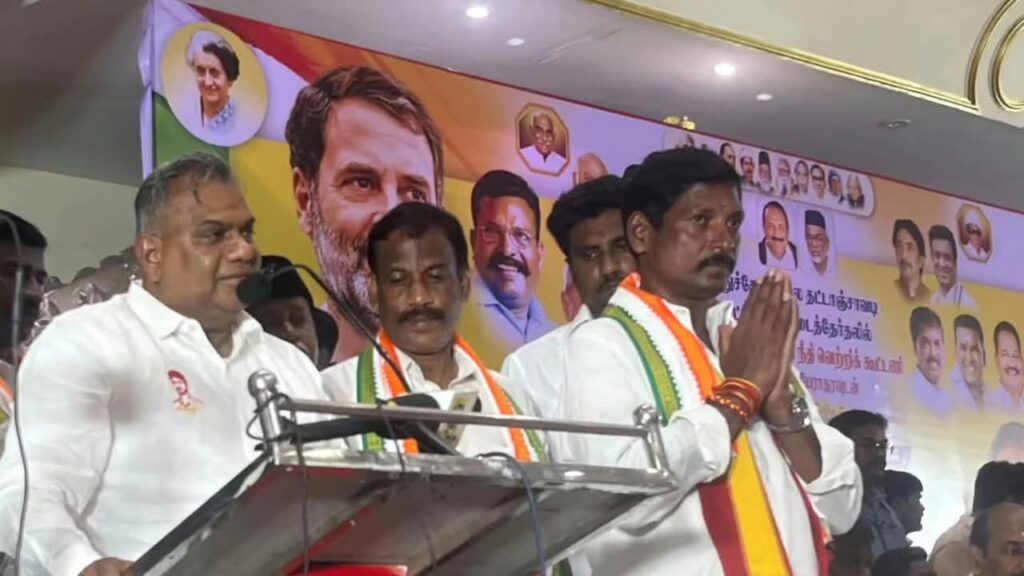 தீய சக்தி திமுகவை டெபாசிட் இழக்க செய்ய வேண்டும் - என்.ஆனந்த் பேச்சு