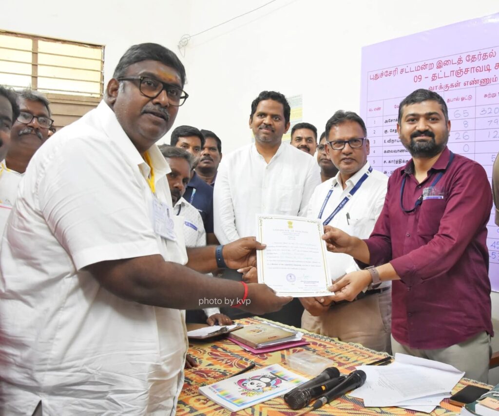 தட்டாஞ்சாவடி தொகுதி மீண்டும் ரங்கசாமியின் கோட்டையாகியுள்ளது