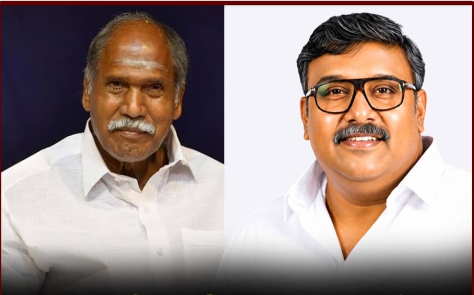 என் ஆர் காங்கிரஸ் வேட்பாளர் அசோக் ஆனந்த் 63 தபால் வாக்குக்கு எடுத்து முன்னிலை