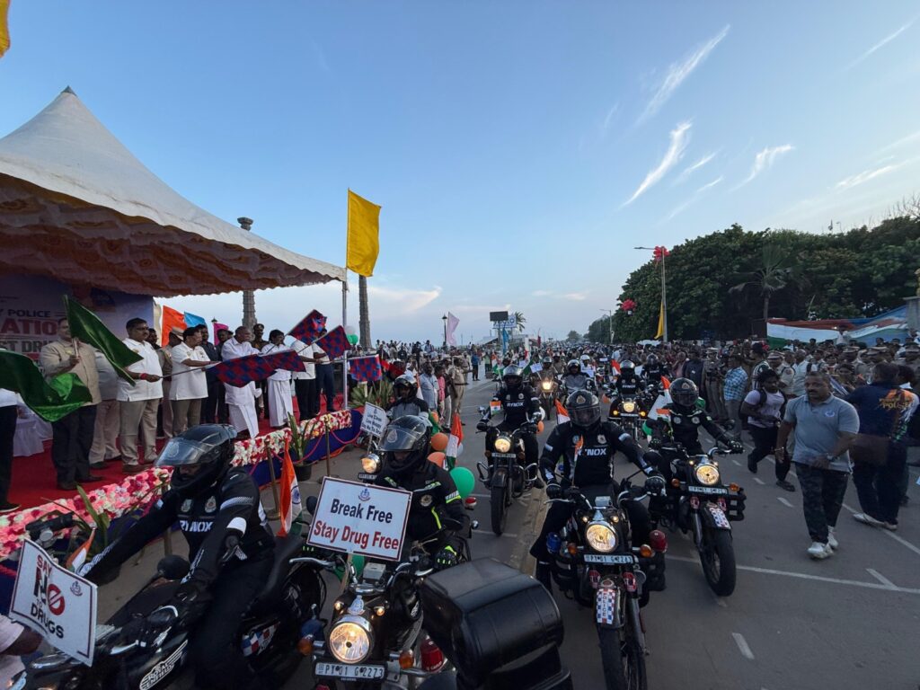 "போதைப்பொருளுக்கு எதிரான தேசப் பயணம்"ஆளுநர் தொடங்கி வைத்தார்