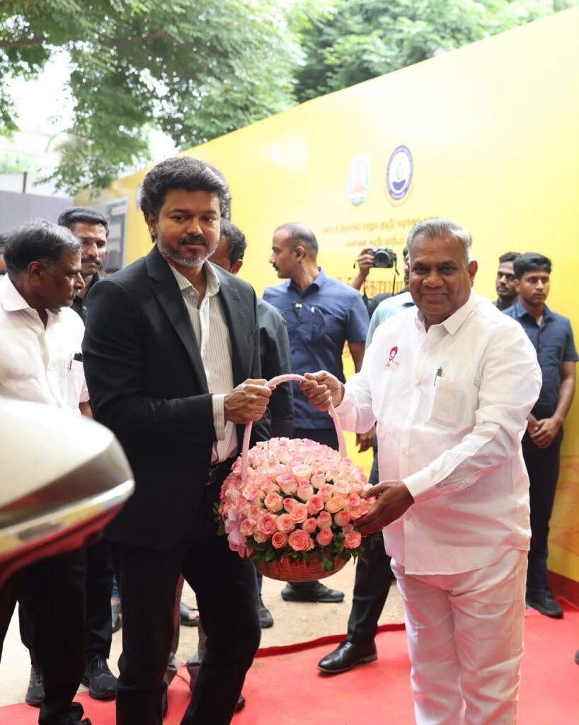 சுற்றுக்குழாய் அமைக்கும் திட்டத்திற்கு முதல்வர் விஜய் அடிக்கல் நாட்டினார்