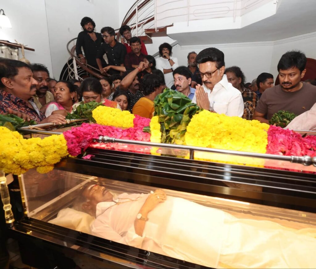 தேனிசை தென்றல் தேவா மறைவுக்கு மு.க.ஸ்டாலின் உதயநிதி அஞ்சலி