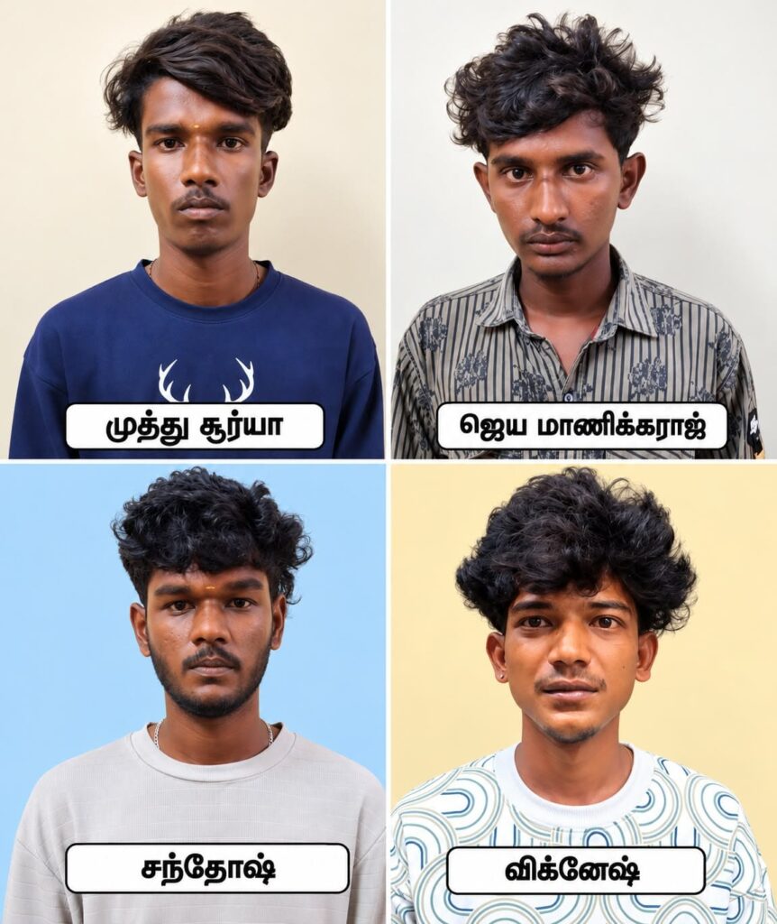 சிவகங்கை அருகே ரவுடி சுள்ளான் மதன் கொலை வழக்கில் மதுரையை சேர்ந்த இளைஞர் உட்பட 4 பேர் கைது