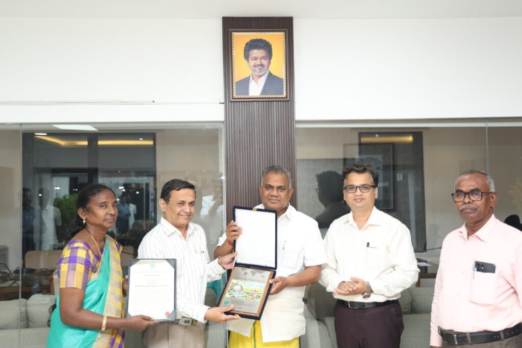 தமிழக நீர்பாசன மேலாண்மை மற்றும் பாசன கட்டமைப்பிற்கு உலகளாவிய அங்கீகாரம்