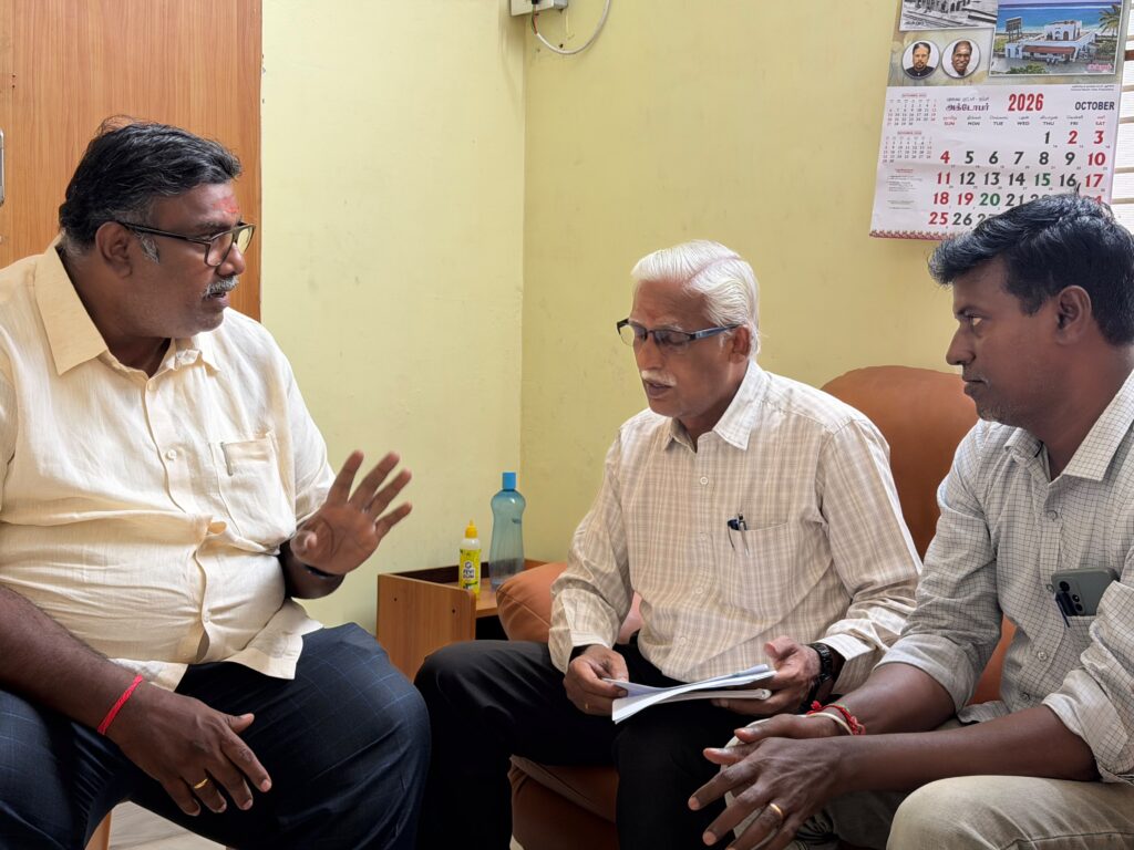 தட்டாஞ்சாவடி தொகுதியில் அங்கன்வாடிகளை மேம்படுத்த நடவடிக்கை – எம்.எல்.ஏ. அசோக் ஆனந்த் ஆலோசனை