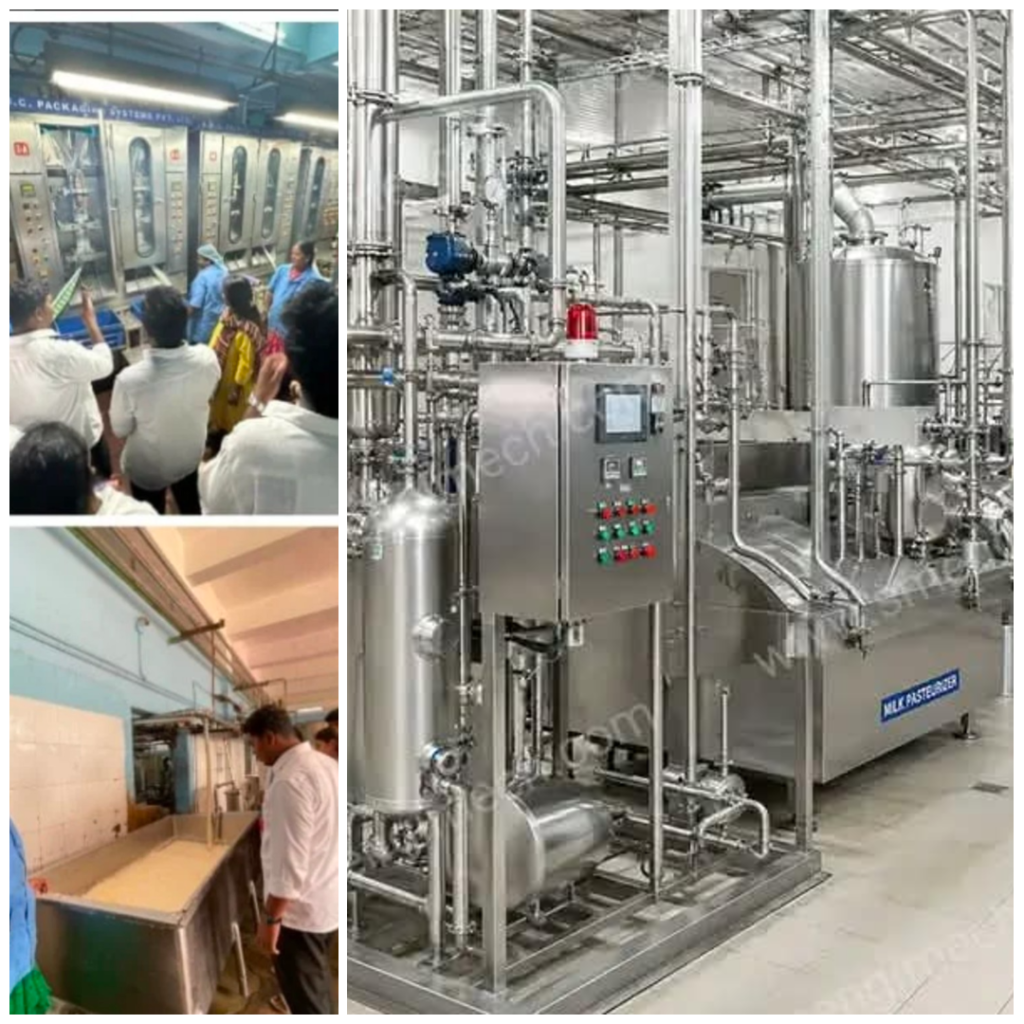 புதுச்சேரி பாண்லே நிறுவனத்தில் நாள் ஒன்றுக்கு 2 லட்சம் லிட்டர் பால் பதப்படுத்தும் ஆலை துவக்கம்