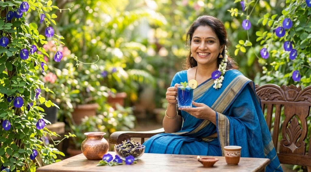 சுருக்கம் போயே போச்சு! 40 வயதிலும் 20 வயது இளமையைத் தரும் 'சங்குப் பூ' ரகசியம்