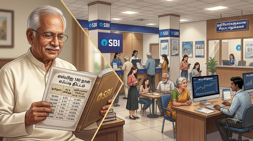 எஸ்பிஐ வங்கியின் 180 நாள் எஃப்டி திட்டம்: முதியவர்களுக்கு எக்ஸ்ட்ரா வட்டியா? முழு விபரம்!