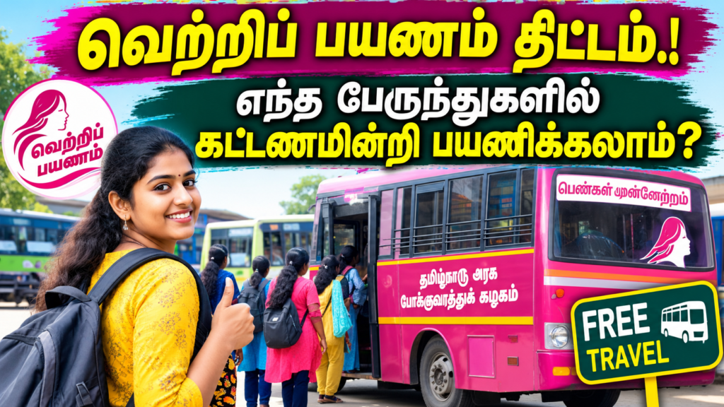 வெற்றிப் பயணம் திட்டம்.! எந்த பேருந்துகளில் கட்டணமின்றி பயணிக்கலாம்?